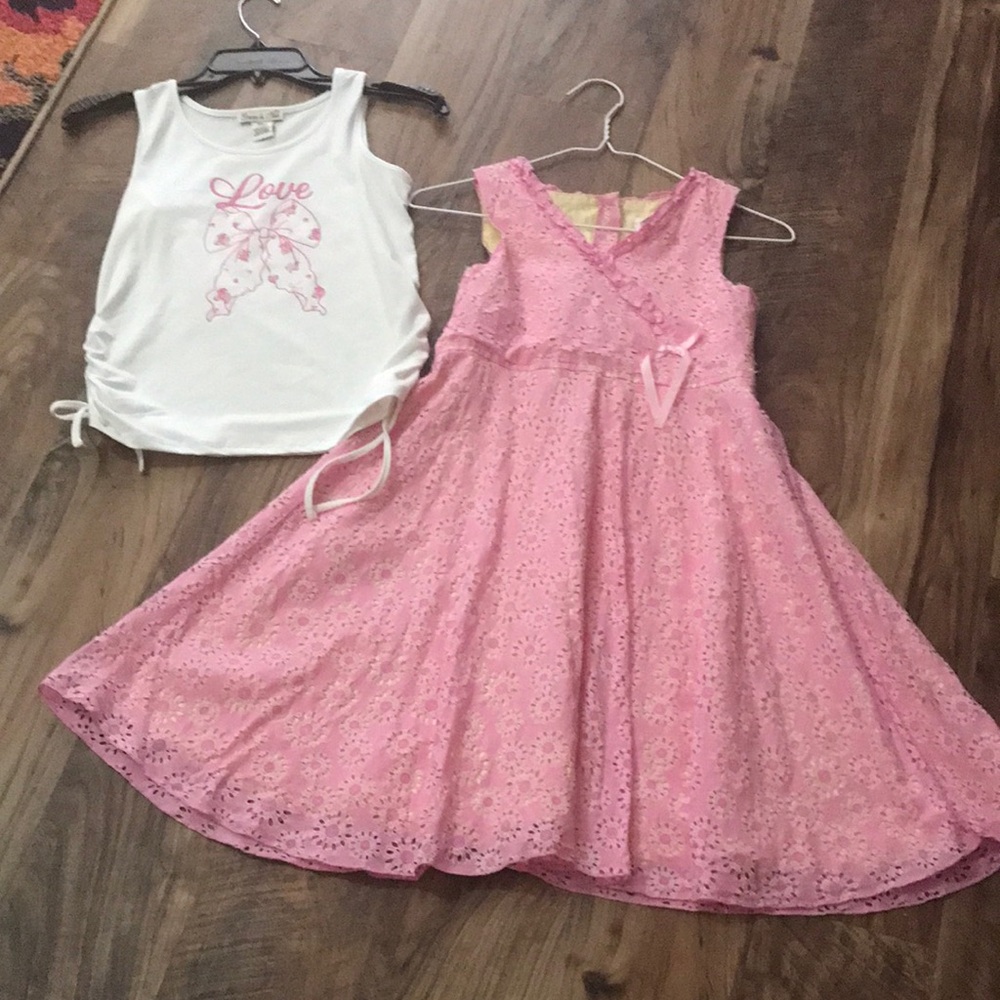 Pink Lace Kids and Love shirt bundle